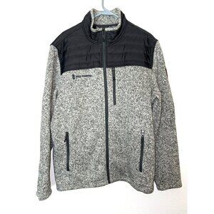Free Country Frore Knit Fleece Gray Full-Zip Jacket Size XL